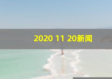 2020 11 20新闻